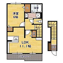 グレイス 202 ｜ 滋賀県長浜市勝町（賃貸アパート1LDK・2階・46.09㎡） その2