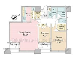 間取図画像 2LDK