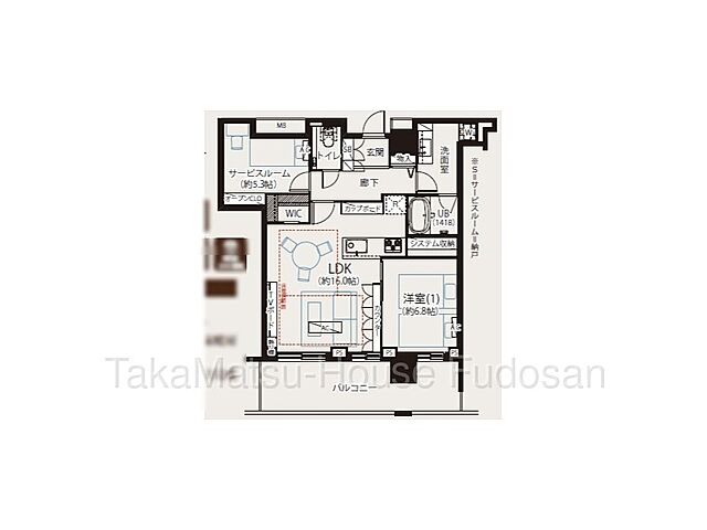 間取り クロスエアタワー　28階 28階/-