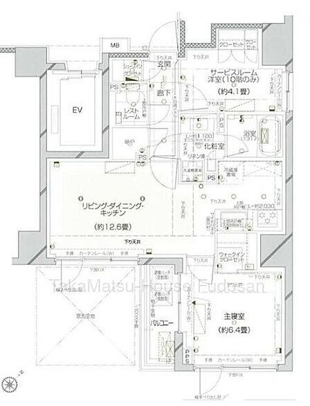 2LDKとして使用可能です