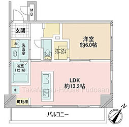 M・Fビル 1LDKの間取図画像