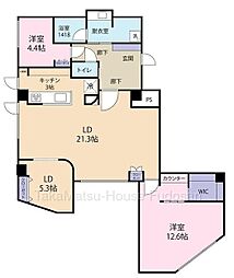 ベルテ原宿 3LDKの間取図画像