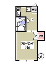メゾン・グレース 1Kの間取図画像
