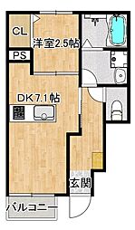 間取図画像 1DK