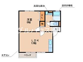 コンフォール布津原 201 ｜ 佐賀県鳥栖市布津原町34（賃貸アパート1LDK・2階・48.79㎡） その2