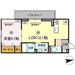 間取図画像 1LDK