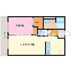 アーガマ2 1LDKの間取図画像