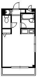 コンフォートラカンジー ワンルームの間取図画像