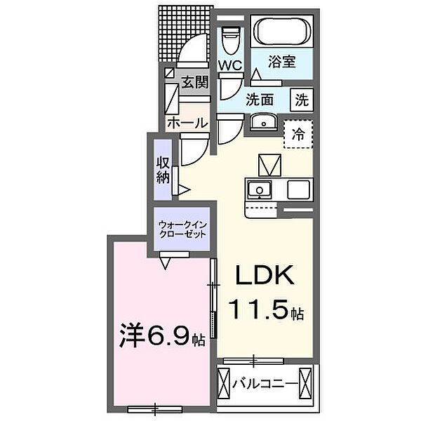 スペチアーレ　ドゥーエ 102｜大阪府羽曳野市古市2丁目(賃貸アパート1LDK・1階・44.20㎡)の写真 その2