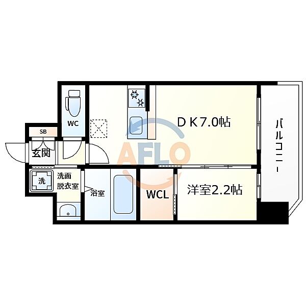 セレニテ難波ミラク壱番館 ｜大阪府大阪市浪速区敷津西1丁目(賃貸マンション1DK・10階・25.98㎡)の写真 その2