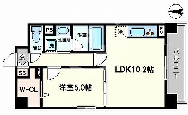 サンクレスト ｜大阪府大阪市浪速区桜川4丁目(賃貸マンション1LDK・1階・40.37㎡)の写真 その2