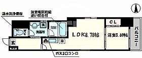 ドュ・シンビオス・桜川 301 ｜ 大阪府大阪市浪速区桜川3丁目（賃貸マンション1LDK・3階・32.16㎡） その2