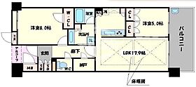 なんばセントラルプラザリバーガーデン  ｜ 大阪府大阪市浪速区湊町2丁目（賃貸マンション2LDK・25階・72.32㎡） その2