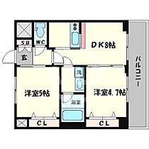 エステムプラザ難波WESTIIプレディア  ｜ 大阪府大阪市浪速区桜川2丁目（賃貸マンション2LDK・8階・42.16㎡） その2