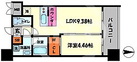 プレジオ難波EURO  ｜ 大阪府大阪市浪速区塩草1丁目（賃貸マンション1LDK・8階・33.75㎡） その2