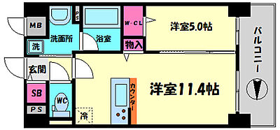 間取り：グランパシフィック花園Luxe　間取り