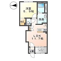 長野県長野市箱清水1丁目（賃貸アパート1LDK・1階・43.24㎡） その2