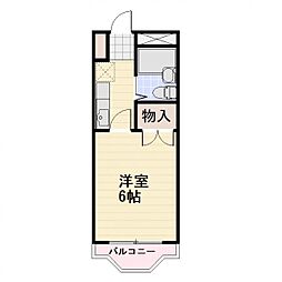 長野電鉄長野線 善光寺下駅 徒歩2分の賃貸マンション 3階1Kの間取り