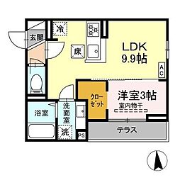 間取図画像 1LDK