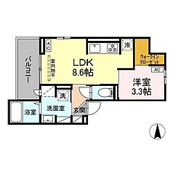間取図画像 1LDK