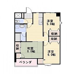 しなの鉄道北しなの 北長野駅 徒歩30分の賃貸マンション 5階3DKの間取り
