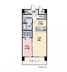 JR信越本線 長野駅 徒歩10分の賃貸マンション 1階1LDKの間取り