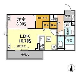 間取図画像 1LDK