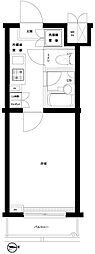 ルーブル早稲田六番館 1Kの間取図画像
