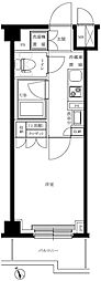 ルーブル仲六郷弐番館 1Kの間取図画像