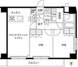 ルーブル東武練馬弐番館 2LDKの間取図画像