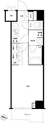 ルーブル方南町弐番館 1Kの間取図画像