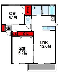 ボンシャンスA棟 2階