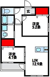 間取図画像 2LDK