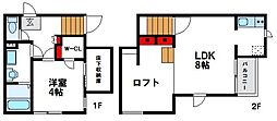 CB福津マーレ 1LDKの間取図画像