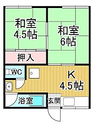 間取図画像 2K