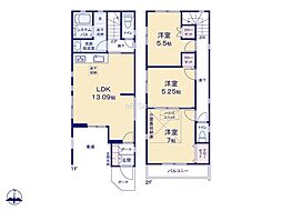 綾瀬市深谷南1丁目3期 新築未入居戸建 全1棟