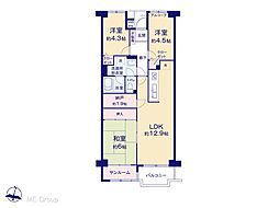 間取図画像 3DK