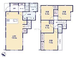 八王子市上柚木1期　新築戸建　全5棟　4号棟