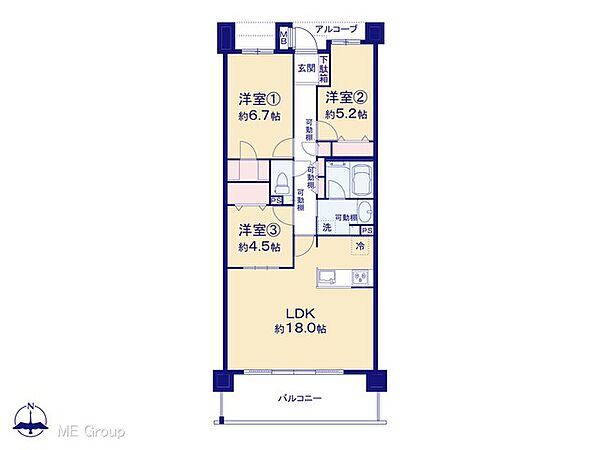 間取りを拡大表示