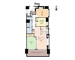 ロアーブル・サン相模原弐番館 2SLDKの間取図画像