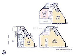 横浜市西区境之谷5　新築戸建　全2棟　A号棟