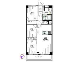 読売ランド前ハイデンス 3LDKの間取図画像