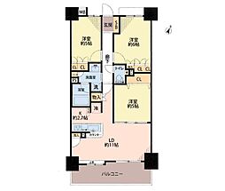フェリズ淵野辺 3LDKの間取図画像