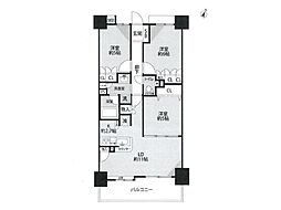 フェリズ淵野辺 3LDKの間取図画像