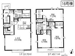 相模原市南区上鶴間2丁目3期 新築戸建 全7棟 16号棟