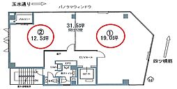 肥後橋第21松屋ビルの間取図画像