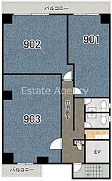ブルーク長堀橋ビルの間取図画像