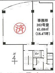 東天満ビルの間取図画像