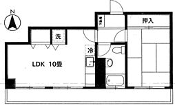 久我山ビル 1LDKの間取図画像
