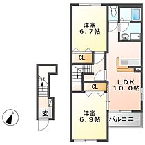 Y’s　II  ｜ 岐阜県恵那市長島町中野（賃貸アパート2LDK・2階・59.95㎡） その2